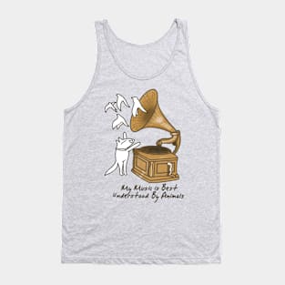 The funny animals Listen to the Music Tank Top
